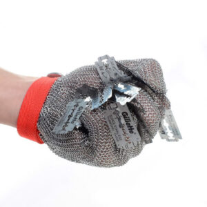 Găng tay bao tay vòng thép inox chống cắt 24cm GT615-127