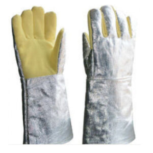 Găng tay chống cháy tráng bạc KTA1000 korea (hai mặt Kevlar màu sữa) GT615-144