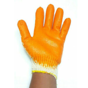 Găng tay phủ cao su vàng 80g GT615-29