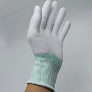 Găng tay poly 13 kim cổ dài 12cm (Trắng,đen,xám,xanhdương,tím) GT615-43