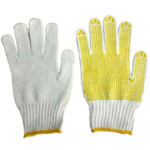 Găng tay trắng phủ hạt vàng 70g GT615-36