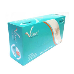 Găng tay y tế có bột VGlove 24cm màu trắng GT615-199